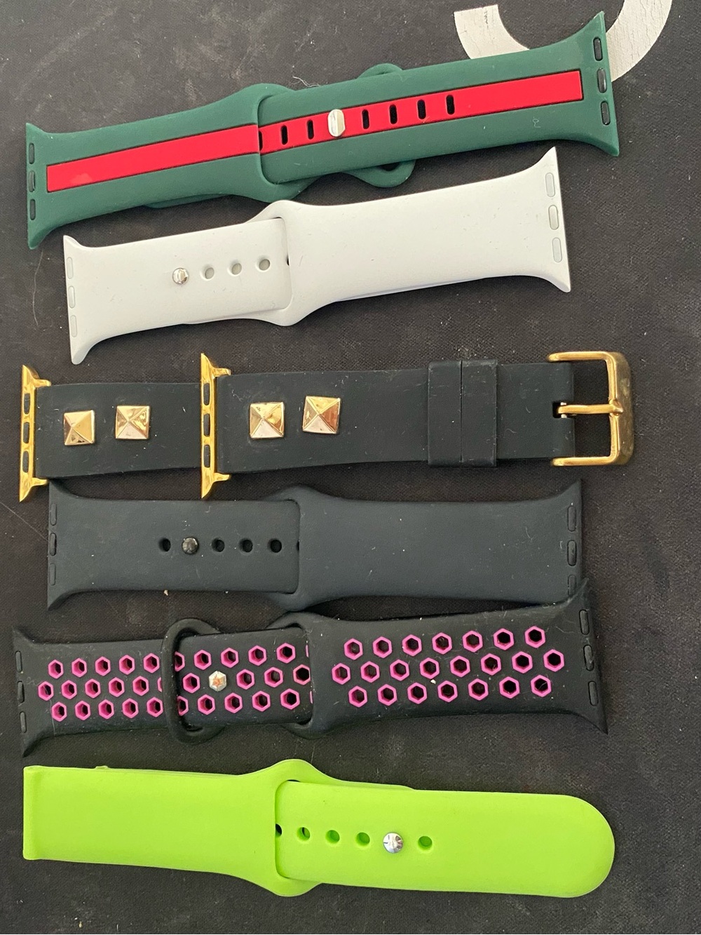 Silicone and Leather Replacement Watch Bands - Assorted Colors